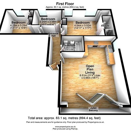 Spacious, 3 Bedroom, 2 Bathroom, Surbiton 외부 사진